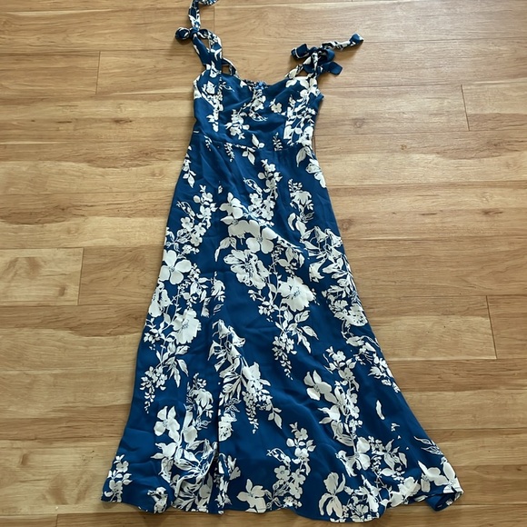 Reformation Nadira Dress Cyanotype 2 - Picture 3 of 8